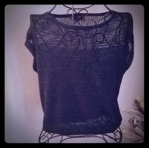 Sexy shear black blouse!